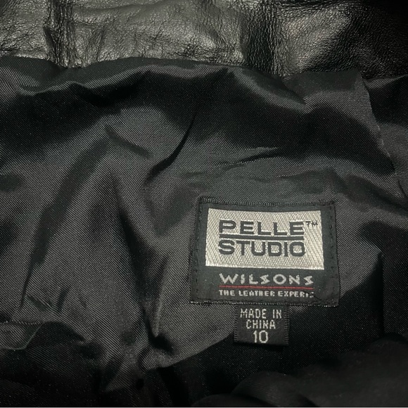 Wilsons Pelle Studio Vintage Leather Pants Black 10 - Picture 2 of 7